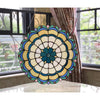Lighting DAKOTA Victorian Tiffany-glass Window Panel 18’’ Wide CHL-CH1P162BV18-GPN