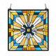 Chloe Lighting Antoinette Tiffany-Style Mission Stained Glass Window Panel 20" Height