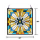Chloe Lighting Antoinette Tiffany-Style Mission Stained Glass Window Panel 20’’ Height CHL-CH1P167BM20-GPN