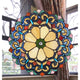 Lighting AYLA Victorian Tiffany-glass Window Panel 18’’ Wide CHL-CH1P180RV18-GPN