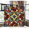 Lighting NOELLE Victorian Tiffany-glass Window Panel 20’’ Wide CHL-CH1P224RF20-GPN