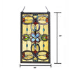 Chloe Lighting Jenice Tiffany-Style Victorian Stained-Glass Window Panel 26’’ Height CHL-CH1P229AV26-GPN