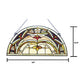 Chloe Lighting Marion Tiffany-Style Victorian Stained-Glass Window Panel 12.5’’ Height CHL-CH1P336GV24-GPN