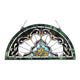 Chloe Lighting Norene Tiffany-Style Victorian Stained-Glass Window Panel 12.5’’ Height CHL-CH1P442PV24-GPN