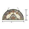 Chloe Lighting Norene Tiffany-Style Victorian Stained-Glass Window Panel 12.5’’ Height CHL-CH1P442PV24-GPN