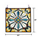 Chloe Lighting Archie Tiffany-Style Mission Stained Glass Window Panel 20’’ Height CHL-CH1P450GM20-GPN