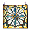 Chloe Lighting Archie Tiffany-Style Mission Stained Glass Window Panel 20" Height