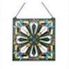CHLOE Lighting ARCHIE Mission-Style Stained Glass Window Panel 20" Wide