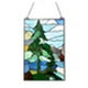 CHLOE Lighting NATURE Landscape-Style Stained Glass Window Panel 20’’ Tall CHL-CH1P463GF18-VRT