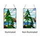 CHLOE Lighting NATURE Landscape-Style Stained Glass Window Panel 20’’ Tall CHL-CH1P463GF18-VRT