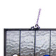 24.5 Inches Rectangular Window Panel with Bird and Cage Design Multicolor CHL-CH1P543RA25-GPN