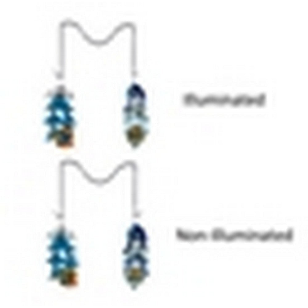 CHLOE Lighting FEATHER Tiffany-Style Stained Glass Window Panels 7’’ Tall CHL-CH1P607BL07-FT2