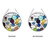 CHLOE Lighting BUBBLES Geometric-Style Stained Glass Window Panel 13’’ Wide CHL-CH1P639CG13-RND