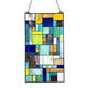 Chloe Lighting Rosalinda Tiffany-Style Geometric Stained Glass Window Panel 23’’ Height CHL-CH1P800RM23-GPN
