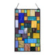 Chloe Lighting Verna Tiffany-Style Geometric Stained Glass Window Panel 25’’ Height CHL-CH1P876JM25-GPN