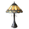 Lighting AMELIA Victorian 2 Light Antique Dark Bronze Table Lamp 15’’ Shade CHL-CH1T141AG15-TL2