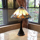 Lighting AMELIA Victorian 2 Light Antique Dark Bronze Table Lamp 15’’ Shade CHL-CH1T141AG15-TL2