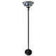 Chloe Lighting Vivian Tiffany-Style Victorian Stained Glass Torchiere Floor Lamp 69’’ Height CHL-CH1T153BV14-TF1