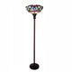 Chloe Lighting Vivian Tiffany-Style Victorian Stained Glass Torchiere Floor Lamp 69" Height