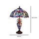 PRISCILLA Tiffany-style 3 Light Victorian Double Lit Table Lamp 18’’ Shade CHL-CH1T153BV18-DT3