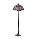 CHLOE Lighting PRISCILLA Tiffany-style 2 Light Victorian Floor Lamp 18" Shade