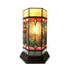 NEILSON Tiffany-glass Accent Pedestal 1 Light Mission table lamp 14" Tall