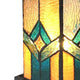 GREGORY Tiffany-glass Accent Pedestal 1 Light Mission table lamp 11’’ Tall CHL-CH1T175AM11-TL1