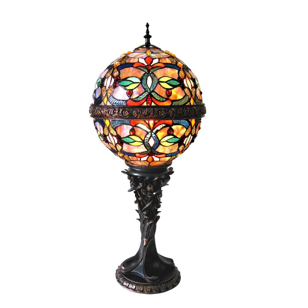 CHLOE Lighting CHARLIZE Tiffany-style 1 Light Victorian Table Lamp 11" Shade
