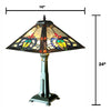 Chloe Lighting Cuthbert Tiffany-Style Mission Stained Glass Table Lamp 24’’ Height CHL-CH1T253PM16-TL2