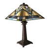 Lighting MICHAEL Mission 2 Light Antique Dark Bronze Table Lamp 16’’ Shade CHL-CH1T449BM16-TL2