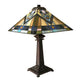 Lighting MICHAEL Mission 2 Light Antique Dark Bronze Table Lamp 16’’ Shade CHL-CH1T449BM16-TL2