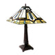Chloe Lighting Archie Tiffany-Style Mission Stained Glass Table Lamp 24’’ Height CHL-CH1T450GM16-TL2