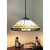 Chloe Lighting Nicholas Tiffany-Style Mission Stained Glass Ceiling Pendant 18’’ Height CHL-CH1T588BM18-DP2