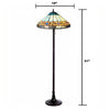 Chloe Lighting Nicholas Tiffany-Style Mission Stained Glass Floor Lamp 61’’ Height CHL-CH1T588BM18-FL2