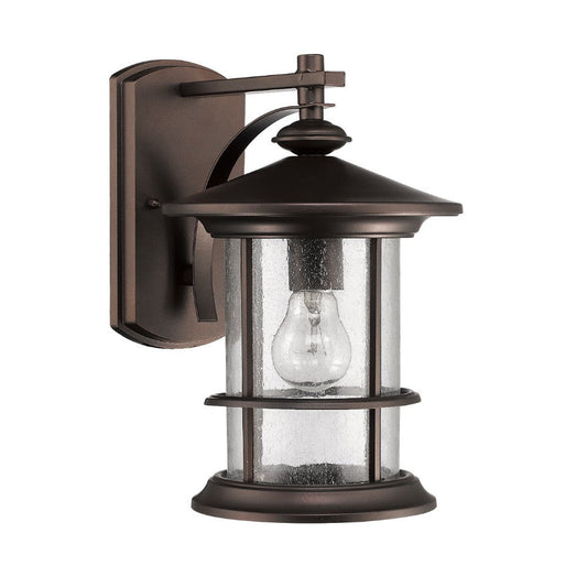 ASHLEY SUPERIORA Transitional 1 Light Rubbed Bronze Outdoor Wall Sconce