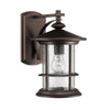 ASHLEY SUPERIORA Transitional 1 Light Rubbed Bronze Outdoor Wall Sconce