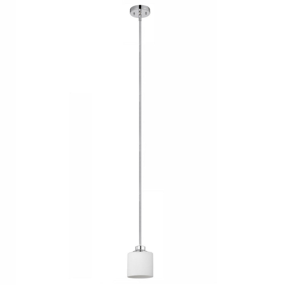 Chloe Lighting Solbi Contemporary 1 Light Chrome Mini Pendant Ceiling Fixture 6 ’ Wide CHL-CH21036CM06-DP1