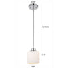 Chloe Lighting Solbi Contemporary 1 Light Chrome Mini Pendant Ceiling Fixture 6 ’ Wide CHL-CH21036CM06-DP1