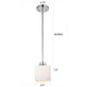 Chloe Lighting Solbi Contemporary 1 Light Chrome Mini Pendant Ceiling Fixture 6 ’ Wide CHL-CH21036CM06-DP1
