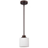 Chloe Lighting Solbi Contemporary 1 Light Oil Rubbed Bronze Mini Pendant Ceiling Fixture 6’’ Wide CHL-CH21036RB06-DP1
