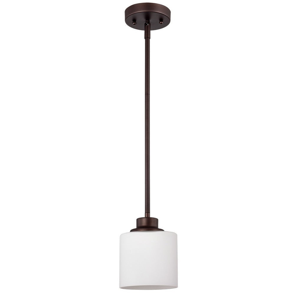 Chloe Lighting Solbi Contemporary 1 Light Oil Rubbed Bronze Mini Pendant Ceiling Fixture 6’’ Wide CHL-CH21036RB06-DP1
