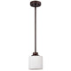 Chloe Lighting Solbi Contemporary 1 Light Oil Rubbed Bronze Mini Pendant Ceiling Fixture 6’’ Wide CHL-CH21036RB06-DP1