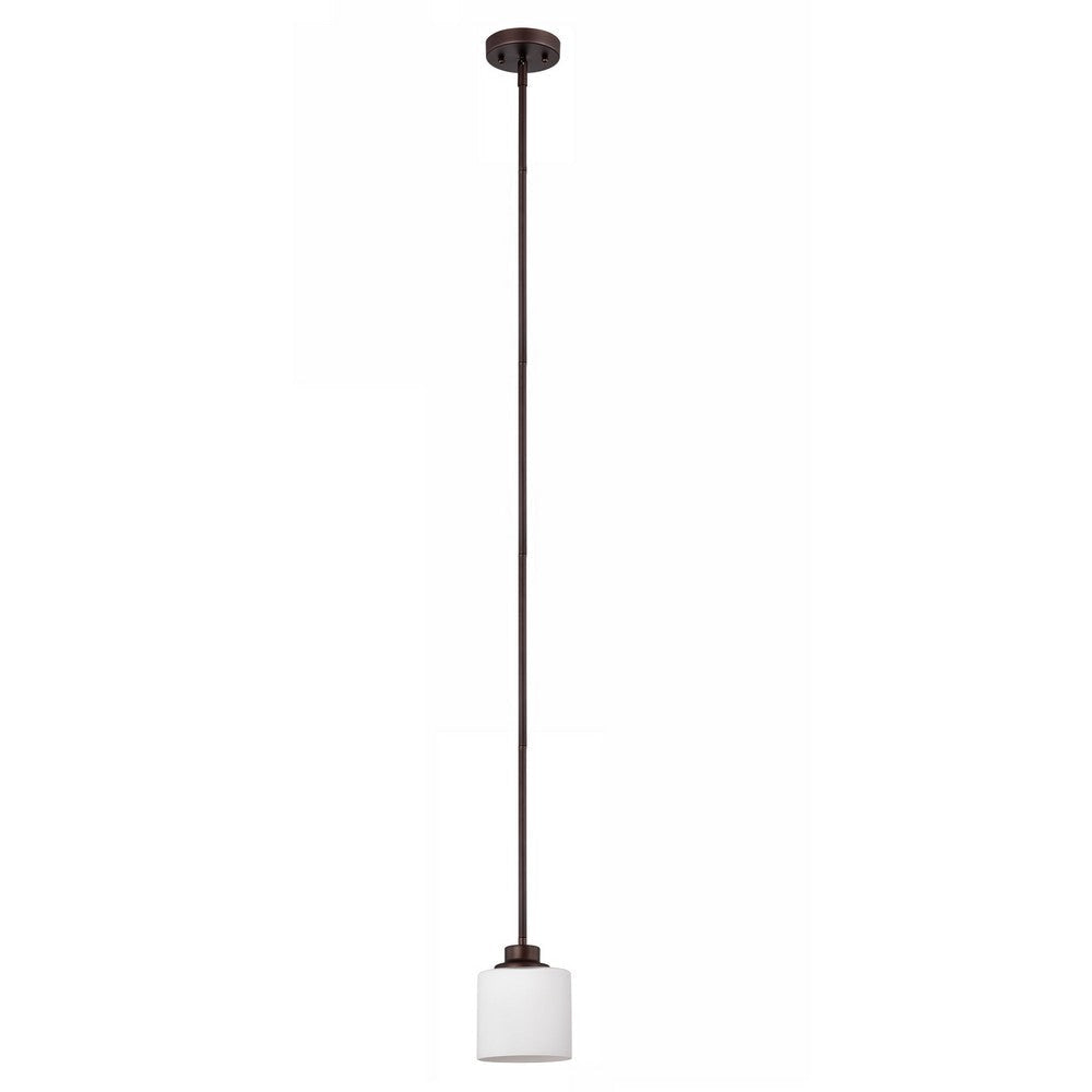 Chloe Lighting Solbi Contemporary 1 Light Oil Rubbed Bronze Mini Pendant Ceiling Fixture 6’’ Wide CHL-CH21036RB06-DP1