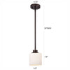 Chloe Lighting Solbi Contemporary 1 Light Oil Rubbed Bronze Mini Pendant Ceiling Fixture 6’’ Wide CHL-CH21036RB06-DP1