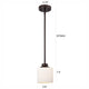 Chloe Lighting Solbi Contemporary 1 Light Oil Rubbed Bronze Mini Pendant Ceiling Fixture 6’’ Wide CHL-CH21036RB06-DP1