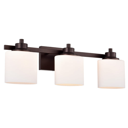 Chloe Lighting Solbi Contemporary 3 Light Oil Rubbed Bronze Bath Vanity Fixture 24" Wide