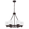 Chloe Lighting Solbi Contemporary 6 Light Chrome Large Chandelier Ceiling Fixture 24’’ Wide CHL-CH21036RB24-UC6