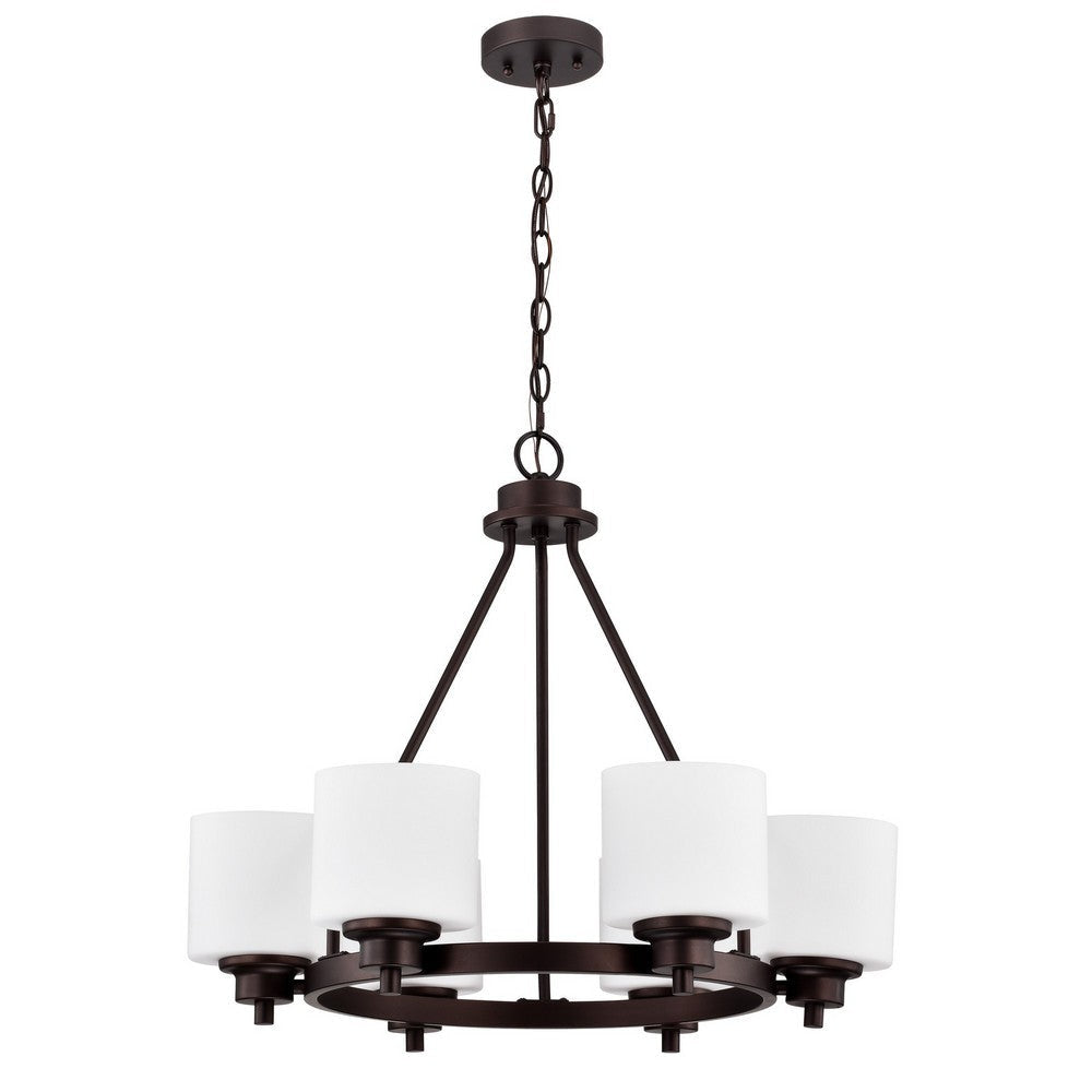 Chloe Lighting Solbi Contemporary 6 Light Chrome Large Chandelier Ceiling Fixture 24’’ Wide CHL-CH21036RB24-UC6