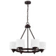 Chloe Lighting Solbi Contemporary 6 Light Chrome Large Chandelier Ceiling Fixture 24’’ Wide CHL-CH21036RB24-UC6