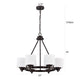 Chloe Lighting Solbi Contemporary 6 Light Chrome Large Chandelier Ceiling Fixture 24’’ Wide CHL-CH21036RB24-UC6